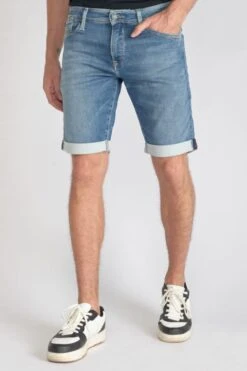 LE TEMPS DES CERISES Bermuda Jogg Bleu Clair