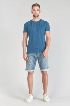 LE TEMPS DES CERISES T-shirt Brown Bleu Délavé -Le Temps Des Cerises 201 hbrown0000000mc 3939 imaged5