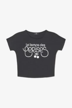LE TEMPS DES CERISES T-shirt Musgi Noir Imprimé