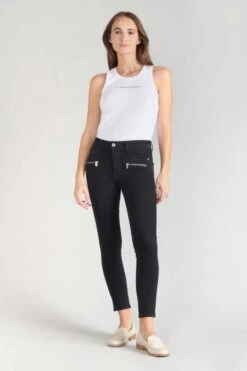 LE TEMPS DES CERISES Dado Pulp Slim Taille Haute 7/8ème Jeans Noir N°0 -Le Temps Des Cerises 211 jfrdado00w6004 0403 imaged5