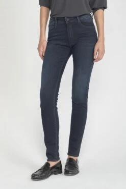 LE TEMPS DES CERISES Pulp Slim Taille Haute Jeans Bleu-noir N°1