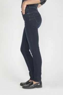 LE TEMPS DES CERISES Pulp Slim Taille Haute Jeans Bleu-noir N°1 -Le Temps Des Cerises 211 jfrpulphsw4002 3286 imaged2