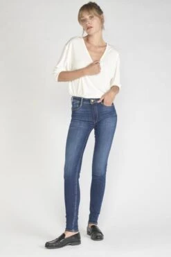 LE TEMPS DES CERISES Vivi Pulp Slim Taille Haute Jeans Bleu N°1 -Le Temps Des Cerises 211 jfrvivi00w1171 3001 imaged6