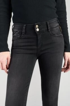 LE TEMPS DES CERISES Bari Ultra Pulp Slim Taille Haute 7/8ème Jeans Noir N°1 -Le Temps Des Cerises 212 jfbari00w2115 0001 imaged2