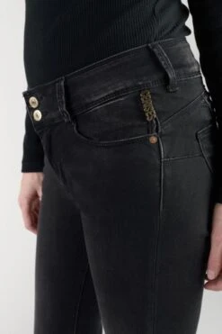 LE TEMPS DES CERISES Bari Ultra Pulp Slim Taille Haute 7/8ème Jeans Noir N°1 -Le Temps Des Cerises 212 jfbari00w2115 0001 imaged4