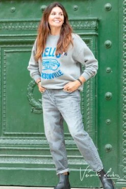 LE TEMPS DES CERISES Mary Boyfit By Véronika Loubry Jeans Gris N°3 -Le Temps Des Cerises 212 jfmary00ws379ve 0003 imaged2