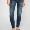 LE TEMPS DES CERISES Sib Pulp Slim 7/8ème Jeans Destroy Vintage Bleu N°2