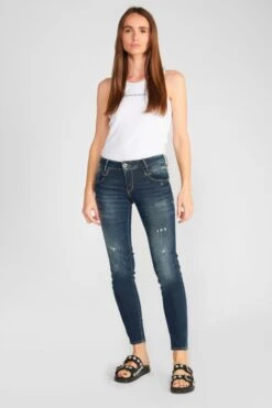 LE TEMPS DES CERISES Sib Pulp Slim 7/8ème Jeans Destroy Vintage Bleu N°2 11 LE TEMPS DES CERISES Sib Pulp Slim 7/8ème Jeans Destroy Vintage Bleu N°2 -Le Temps Des Cerises 212 jfsib000w1279 3001 imaged3