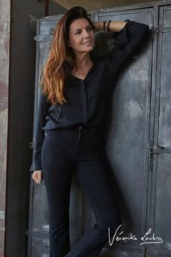 LE TEMPS DES CERISES Trompette By Véronika Loubry Jeans Noir N°0 9 LE TEMPS DES CERISES Trompette By Véronika Loubry Jeans Noir N°0 -Le Temps Des Cerises 212 jftromp0wblakve 0001 imaged1