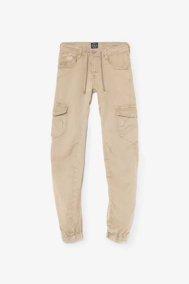 LE TEMPS DES CERISES Pantalon Patos Tapered Arqué Beige 4 LE TEMPS DES CERISES Pantalon Patos Tapered Arqué Beige – Image 2