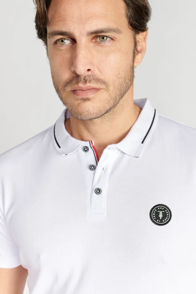 LE TEMPS DES CERISES Polo Aron Blanc 4 LE TEMPS DES CERISES Polo Aron Blanc – Image 2