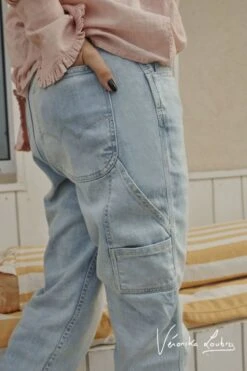 LE TEMPS DES CERISES Charpentier Boyfit By Véronika Loubry Jeans Bleu N°5 -Le Temps Des Cerises 221 jfcharpew1363ve 3001 imaged2