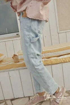 LE TEMPS DES CERISES Charpentier Boyfit By Véronika Loubry Jeans Bleu N°5 -Le Temps Des Cerises 221 jfcharpew1363ve 3001 imaged3