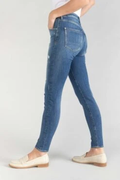 LE TEMPS DES CERISES Power Skinny Taille Haute 7/8ème Jeans Destroy Bleu N°2 -Le Temps Des Cerises 221 jfpowhicw5118 3001 imaged2