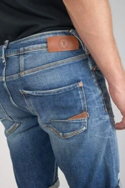 LE TEMPS DES CERISES Bermuda Laredo En Jeans Bleu Foncé Destroy -Le Temps Des Cerises 221 jhlaredow1344 3001 imaged7