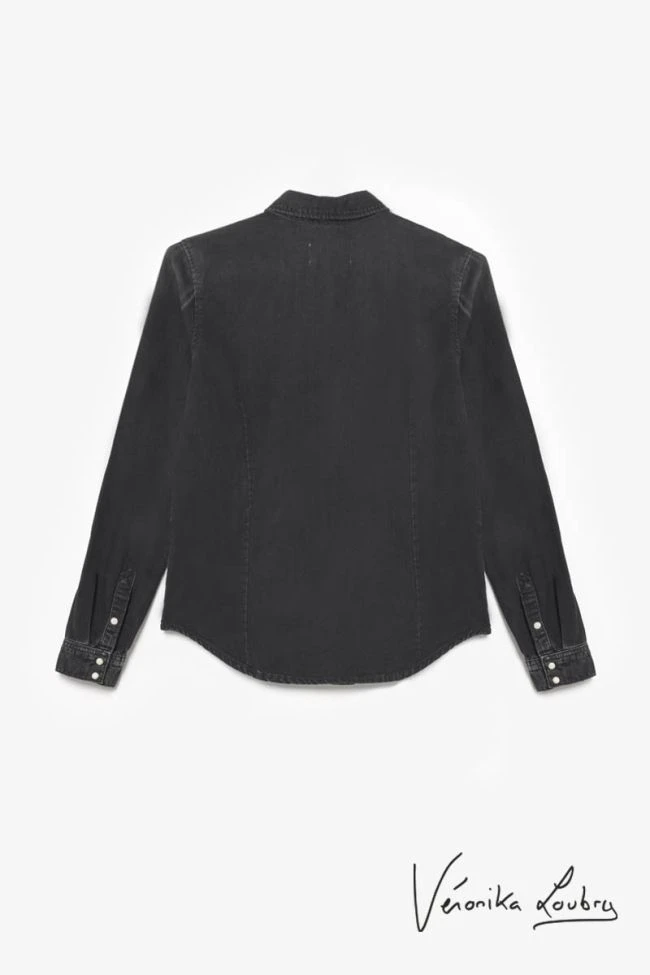 LE TEMPS DES CERISES Chemise En Jeans Josy Noire By Véronika Loubry 7 LE TEMPS DES CERISES Chemise En Jeans Josy Noire By Véronika Loubry – Image 5