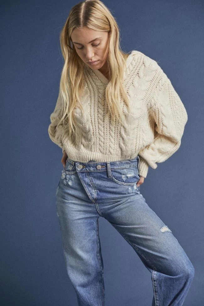 LE TEMPS DES CERISES Cosa Boyfit 7/8ème Jeans Destroy Bleu N°4 6 LE TEMPS DES CERISES Cosa Boyfit 7/8ème Jeans Destroy Bleu N°4 – Image 4