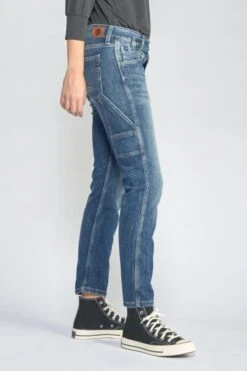 LE TEMPS DES CERISES Chara 200/43 Boyfit Jeans Destroy Bleu N°4 -Le Temps Des Cerises 222 jf243chaw9118 3001 imaged2