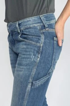 LE TEMPS DES CERISES Chara 200/43 Boyfit Jeans Destroy Bleu N°4 -Le Temps Des Cerises 222 jf243chaw9118 3001 imaged4