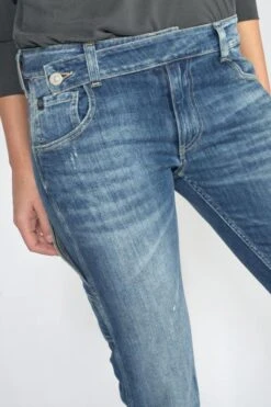 LE TEMPS DES CERISES Chara 200/43 Boyfit Jeans Destroy Bleu N°4 -Le Temps Des Cerises 222 jf243chaw9118 3001 imaged5