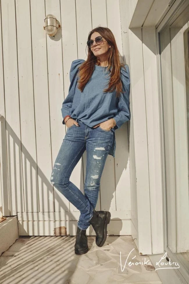 LE TEMPS DES CERISES 300/16 Slim By Véronika Loubry Jeans Bleu N°3 3 LE TEMPS DES CERISES 300/16 Slim By Véronika Loubry Jeans Bleu N°3