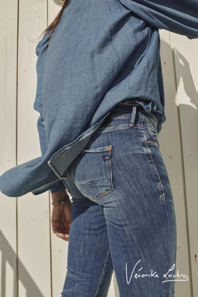 LE TEMPS DES CERISES 300/16 Slim By Véronika Loubry Jeans Bleu N°3 8 LE TEMPS DES CERISES 300/16 Slim By Véronika Loubry Jeans Bleu N°3 – Image 6