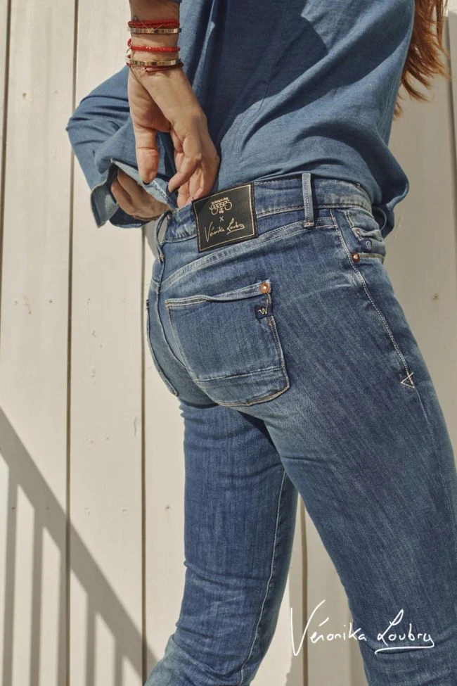 LE TEMPS DES CERISES 300/16 Slim By Véronika Loubry Jeans Bleu N°3 9 LE TEMPS DES CERISES 300/16 Slim By Véronika Loubry Jeans Bleu N°3 – Image 7