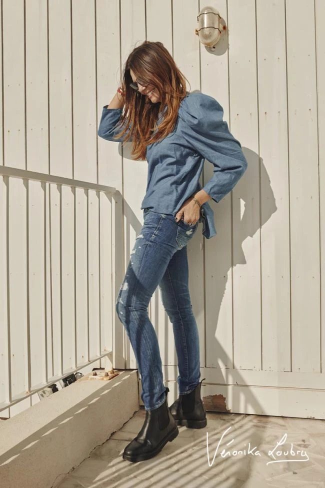 LE TEMPS DES CERISES 300/16 Slim By Véronika Loubry Jeans Bleu N°3 10 LE TEMPS DES CERISES 300/16 Slim By Véronika Loubry Jeans Bleu N°3 – Image 8