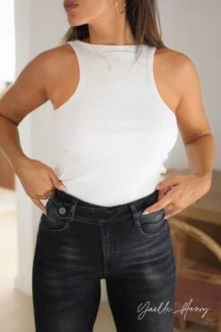 LE TEMPS DES CERISES COLLAB @YAELLE_HENRY Henry 400/17 Mom Taille Haute 7/8ème Jeans Noir N°1 -Le Temps Des Cerises 222 jf417basw1402ya 0403 imaged4