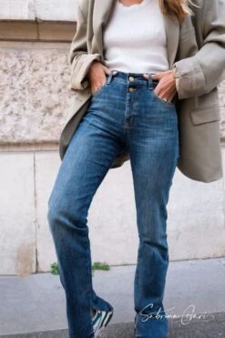 LE TEMPS DES CERISES COLLAB @SABRINACSARI Roma 400/19 Mom Taille Haute Jeans Bleu N°1 -Le Temps Des Cerises 222 jf419basw9116sa 3001 imaged1