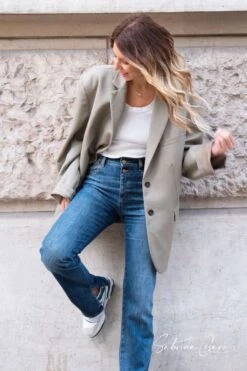 LE TEMPS DES CERISES COLLAB @SABRINACSARI Roma 400/19 Mom Taille Haute Jeans Bleu N°1 -Le Temps Des Cerises 222 jf419basw9116sa 3001 imaged3