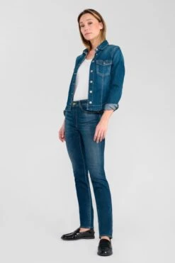 LE TEMPS DES CERISES Casal Pulp Regular Taille Haute Jeans Bleu N°2 -Le Temps Des Cerises 222 jfcasal0w1333 3001 imaged5
