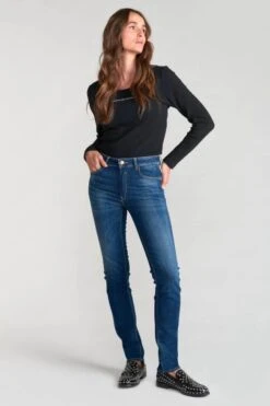 LE TEMPS DES CERISES Casal Pulp Regular Taille Haute Jeans Bleu N°2 -Le Temps Des Cerises 222 jfcasal0w1333 3001 imaged6