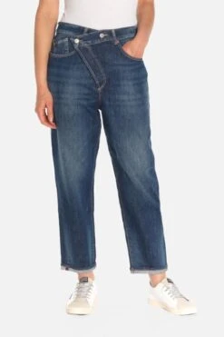 LE TEMPS DES CERISES Cosy Boyfit 7/8ème Jeans Bleu N°2 -Le Temps Des Cerises 222 jfcosy00w1409 3001 imaged5