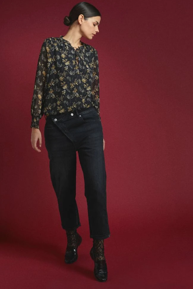 LE TEMPS DES CERISES Cosy Boyfit 7/8ème Jeans Noir N°1 3 LE TEMPS DES CERISES Cosy Boyfit 7/8ème Jeans Noir N°1