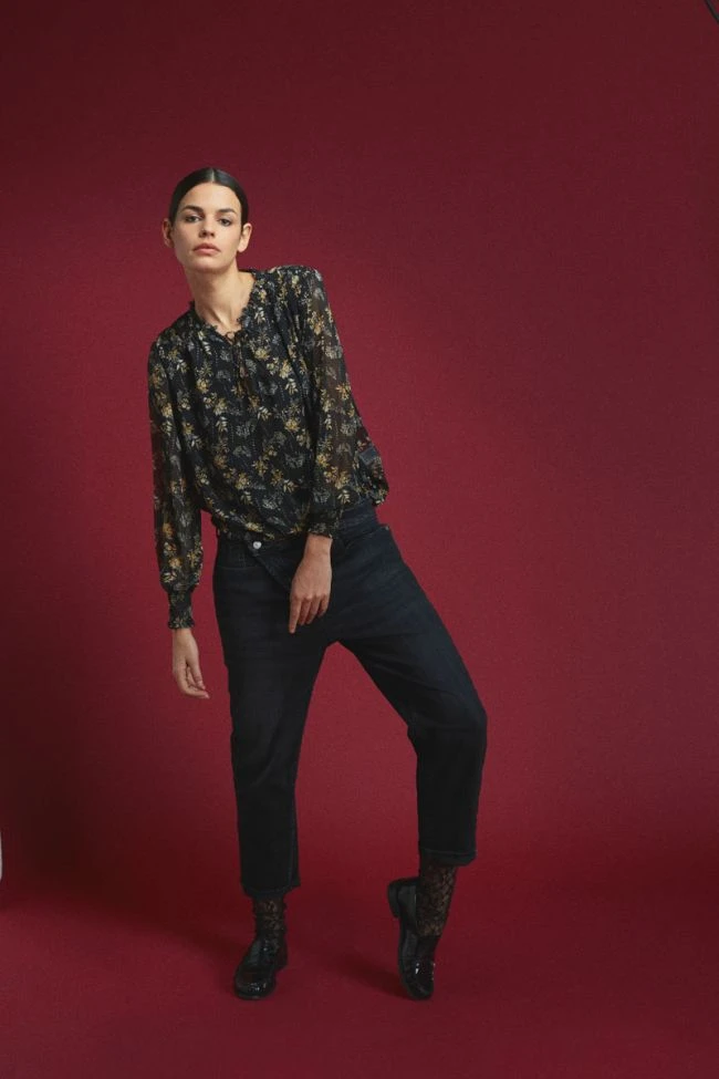 LE TEMPS DES CERISES Cosy Boyfit 7/8ème Jeans Noir N°1 6 LE TEMPS DES CERISES Cosy Boyfit 7/8ème Jeans Noir N°1 – Image 4