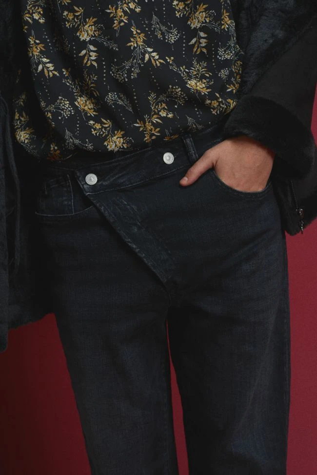 LE TEMPS DES CERISES Cosy Boyfit 7/8ème Jeans Noir N°1 4 LE TEMPS DES CERISES Cosy Boyfit 7/8ème Jeans Noir N°1 – Image 2