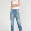 LE TEMPS DES CERISES Cosy Pocket Boyfit 7/8ème Jeans Destroy Bleu N°4