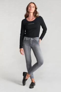 LE TEMPS DES CERISES Jarry Pulp Slim 7/8ème Jeans Gris N°3 -Le Temps Des Cerises 222 jfjarry0w5069 0003 imaged6
