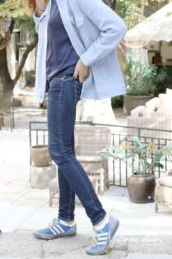 LE TEMPS DES CERISES Pulp Slim By Véronika Loubry Jeans Bleu N°1 -Le Temps Des Cerises 222 jfpulp00w2158ve 3001 imaged5