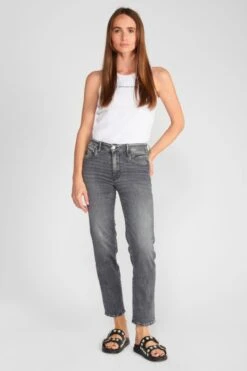 LE TEMPS DES CERISES Vex Pulp Regular Taille Haute 7/8ème Jeans Gris N°2