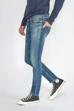 LE TEMPS DES CERISES Basic 700/11 Adjusted Jeans Vintage Bleu N°2 -Le Temps Des Cerises 222 jh711basw4067 3001 imaged2