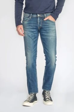 LE TEMPS DES CERISES Basic 700/11 Adjusted Jeans Vintage Bleu N°2 -Le Temps Des Cerises 222 jh711basw4067 3001 imaged5