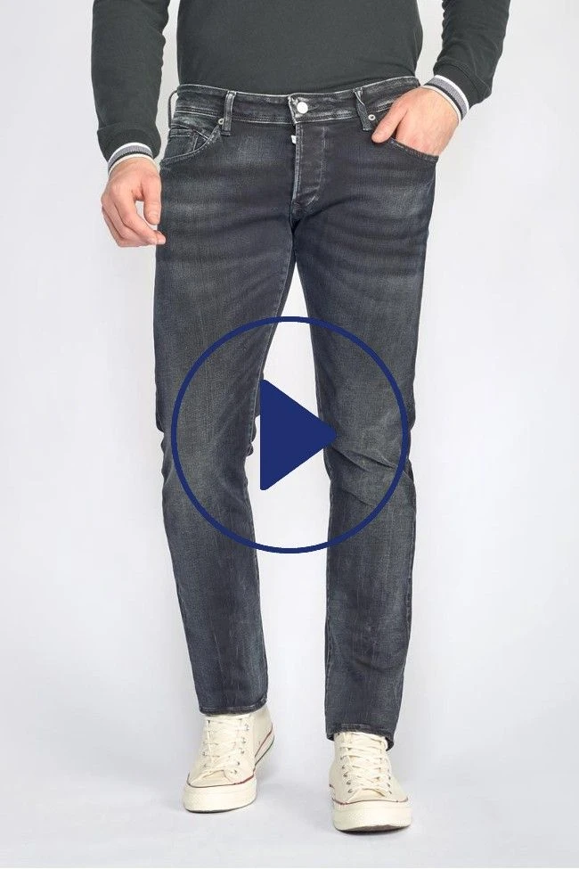 LE TEMPS DES CERISES Jugando 800/12 Regular Jeans Bleu-noir N°2 4 LE TEMPS DES CERISES Jugando 800/12 Regular Jeans Bleu-noir N°2 – Image 2