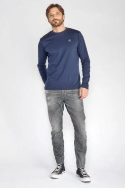 LE TEMPS DES CERISES Alost 900/3 Tapered Arqué Jeans Destroy Gris N°1