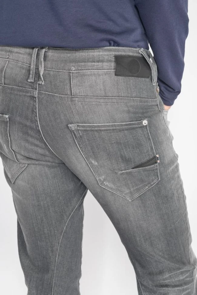 LE TEMPS DES CERISES Alost 900/3 Tapered Arqué Jeans Destroy Gris N°1 7 LE TEMPS DES CERISES Alost 900/3 Tapered Arqué Jeans Destroy Gris N°1 – Image 5