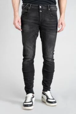 LE TEMPS DES CERISES Cravan 900/3 Tapered Arqué Jeans Noir N°1