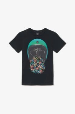 LE TEMPS DES CERISES T-shirt Gregorbo Noir Imprimé