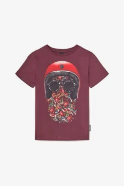 LE TEMPS DES CERISES T-shirt Gregorbo Lie De Vin Imprimé