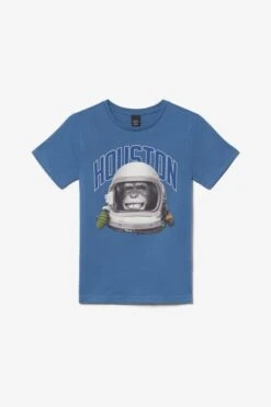 LE TEMPS DES CERISES T-shirt Olivbo Bleu Imprimé